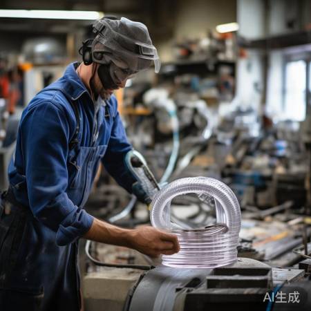 连接软管与橡皮筋