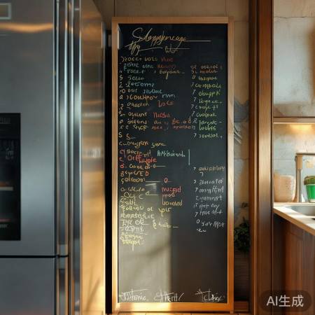 冰箱墙挂黑板，备忘清单个性厨房