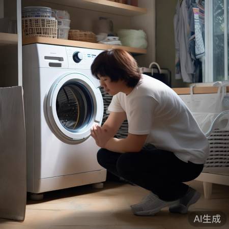 洗衣机底部找马达，角落寻电容。