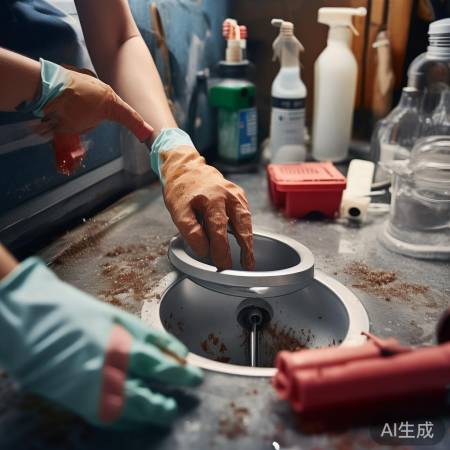 清洁工具助力排水口清洁