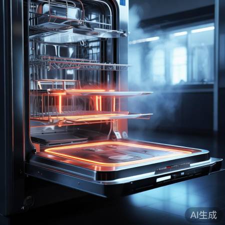 消毒柜热循环，温度均匀消毒