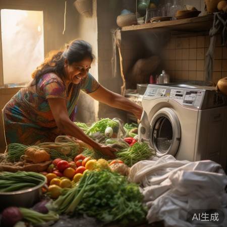 印度洗衣机用途多样