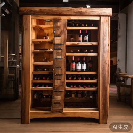 实木红酒架，自然馈赠