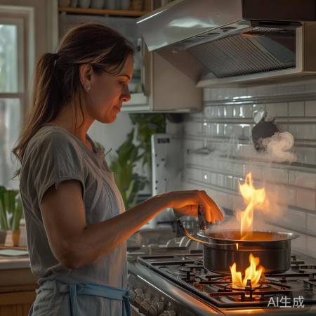 炒菜火候适中，及时关烟机