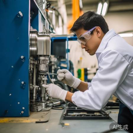 安装电磁阀,均匀旋紧螺丝