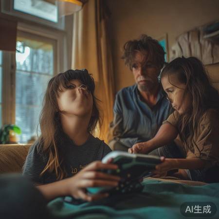 体感游戏需家长监护，护眼休息。