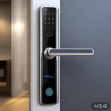 “尼克分体指纹锁，安全便捷智能