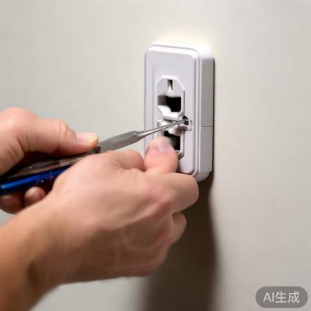 安装底座,螺丝拧紧勿损插座