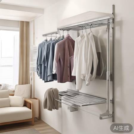 “洗衣机挂架，节省空间，干净整