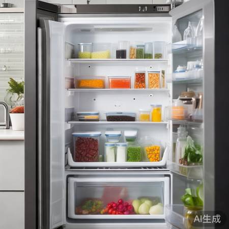 冰箱食物密封整洁