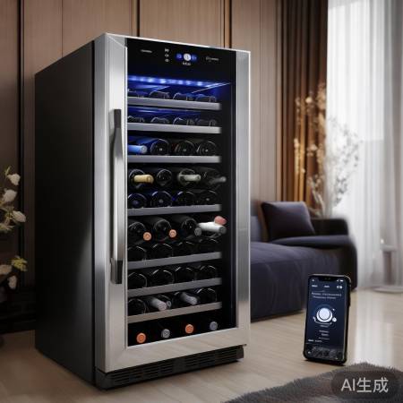 红酒柜：智能温控，音乐相伴