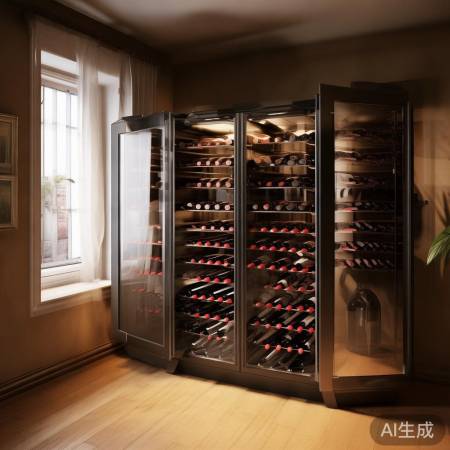 通风干燥避光处放红酒柜