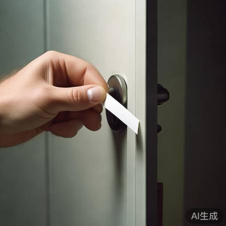 巧妙利用门缝开锁