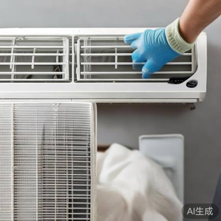 “空调清洗，守护健康空气”