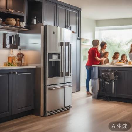 厨房大小选冰箱，考虑摆放。