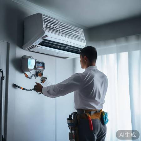 空调装好，调试制冷。