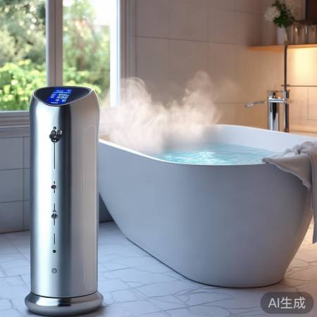 “美的即热式热水器，快速热水体