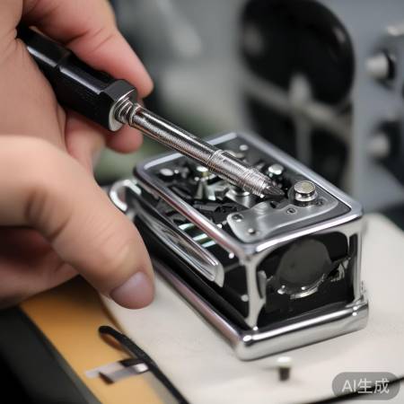 完成更换，锁芯固定，电源关闭