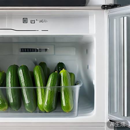 黄瓜冷藏，温度3-5度