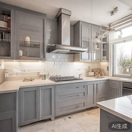 厨房布局，动线流畅