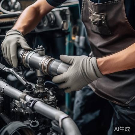 安装回油弯，检查牢固