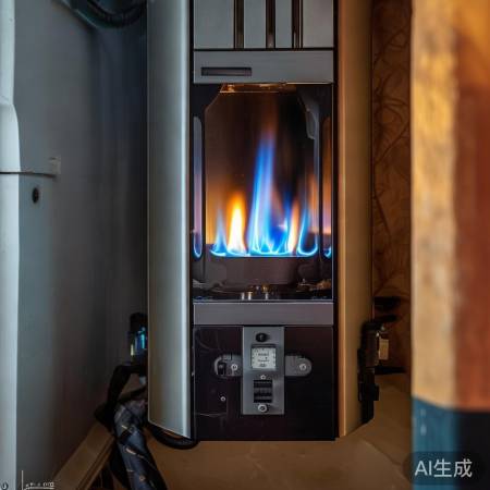 壁挂炉调试，观察火焰水温