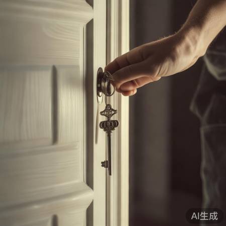 备用钥匙开指纹锁