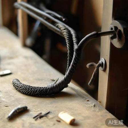 自制铁丝门锁制作过程