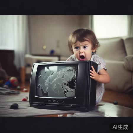 孩子砸电视引关注