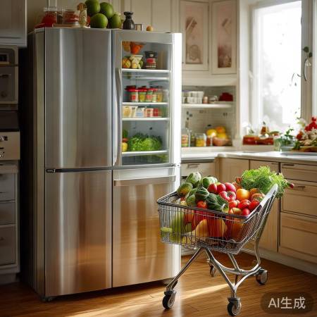 角落冰箱，生活有序