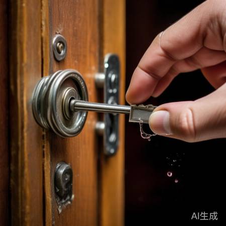 钥匙卡紧，滴油解卡