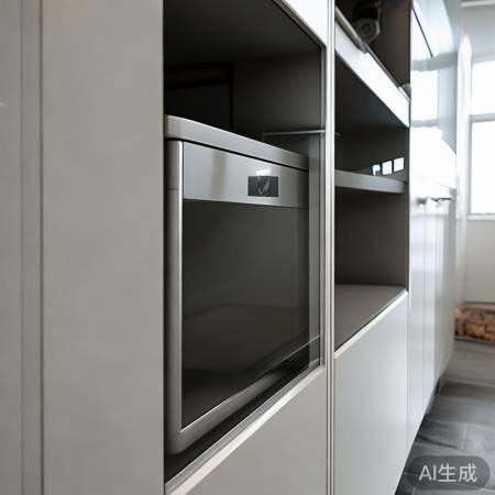 矮橱柜内嵌消毒柜，节省空间美观