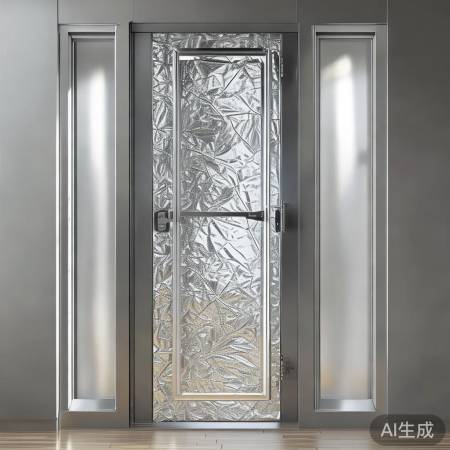 新防盗门蜂窝铝箔填充