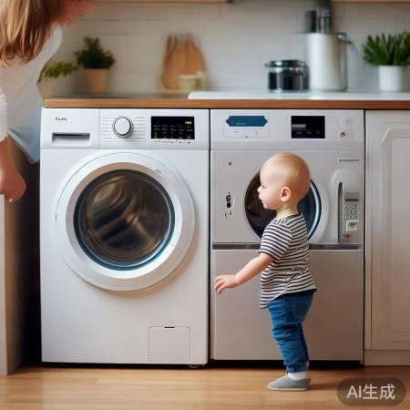 洗衣机童锁保安全