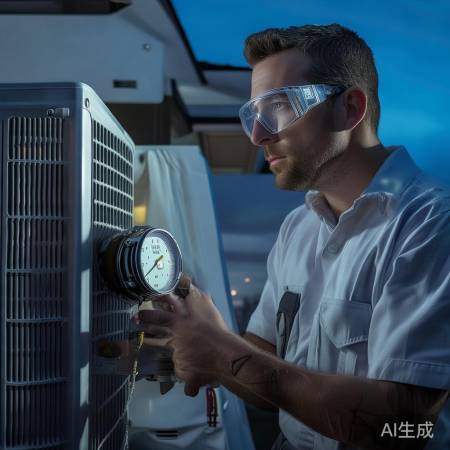 “检查制冷剂压力，专业操作”