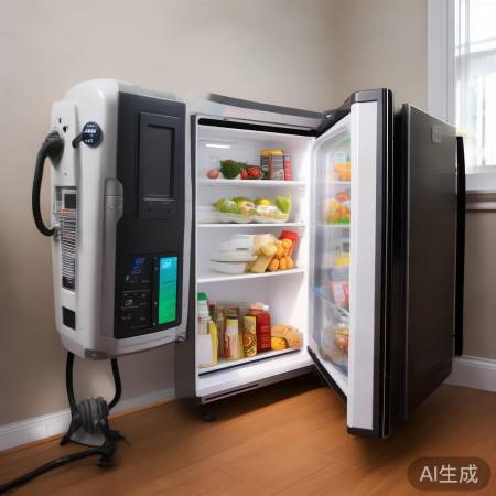 应急电源充电，冰箱分类存食物