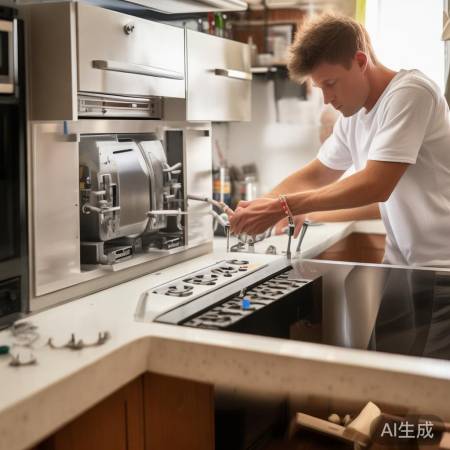 “固定集成灶，螺丝勿过紧”