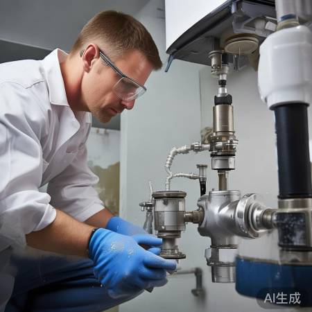 检查止水阀连接，无渗水正常